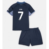 Koszulka piłkarska Tottenham Hotspur Son Heung-min #7 Strój wyjazdowy dla dzieci 2023-24 tanio Krótki Rękaw (+ Krótkie spodenki)